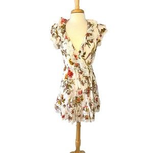 NWT Needle And Thread Rainbow Rose Wrap Dress Womens 4